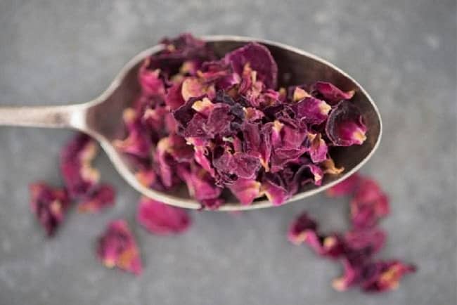 image of dried rose petals 