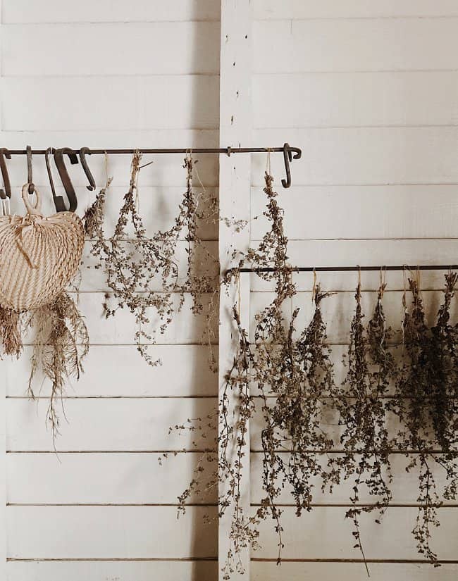 air drying flowers upside down