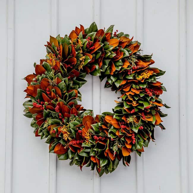 image of DIY fall wreath