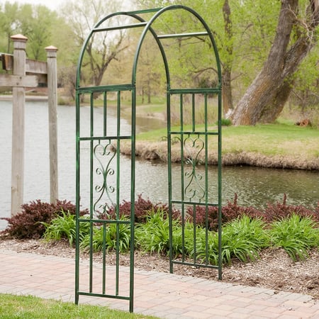 steel outdooe garden arbor